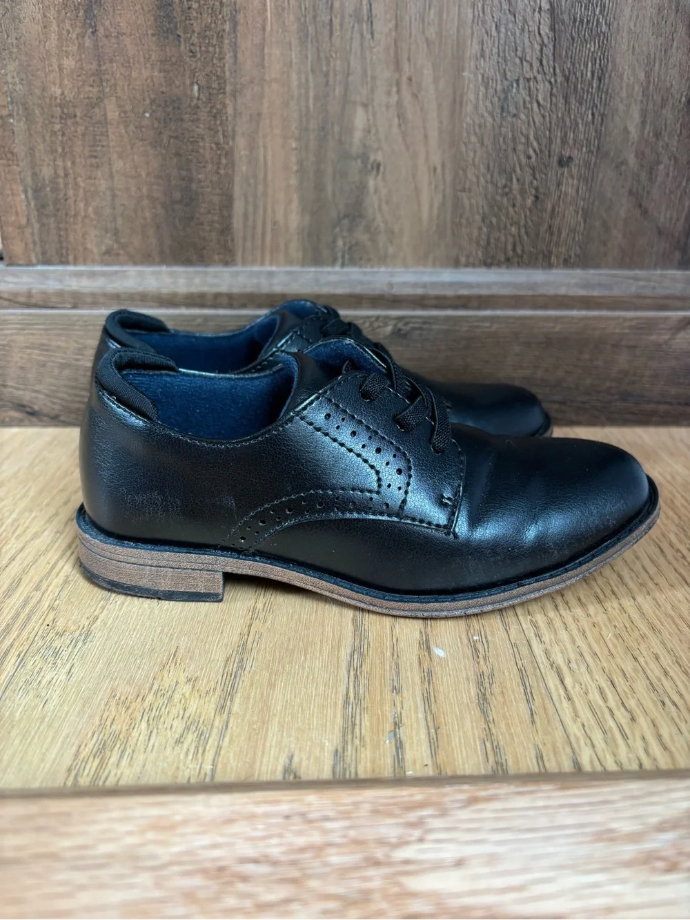 Toddler boys black dress shoes size 11
